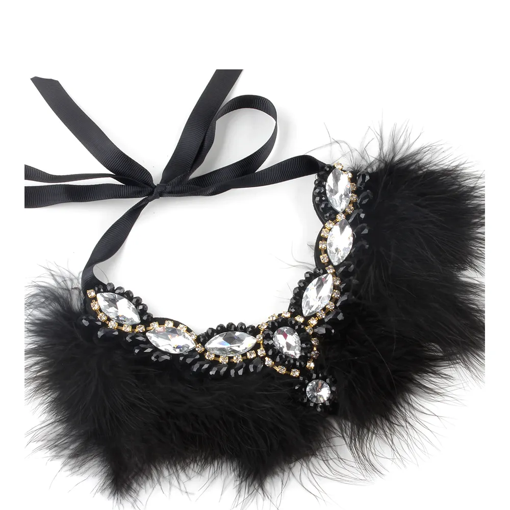 Crystal Feather Necklace