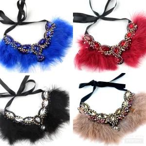 Crystal Feather Necklace