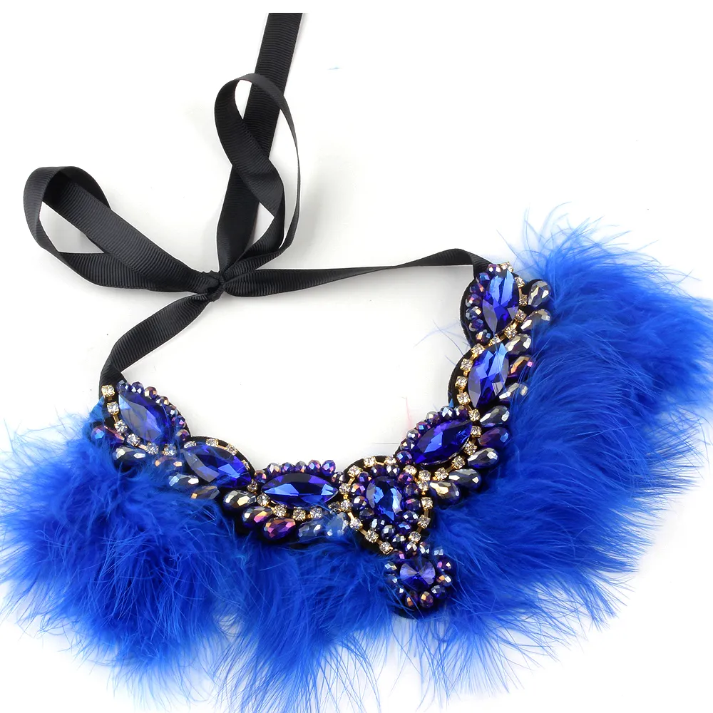 Crystal Feather Necklace