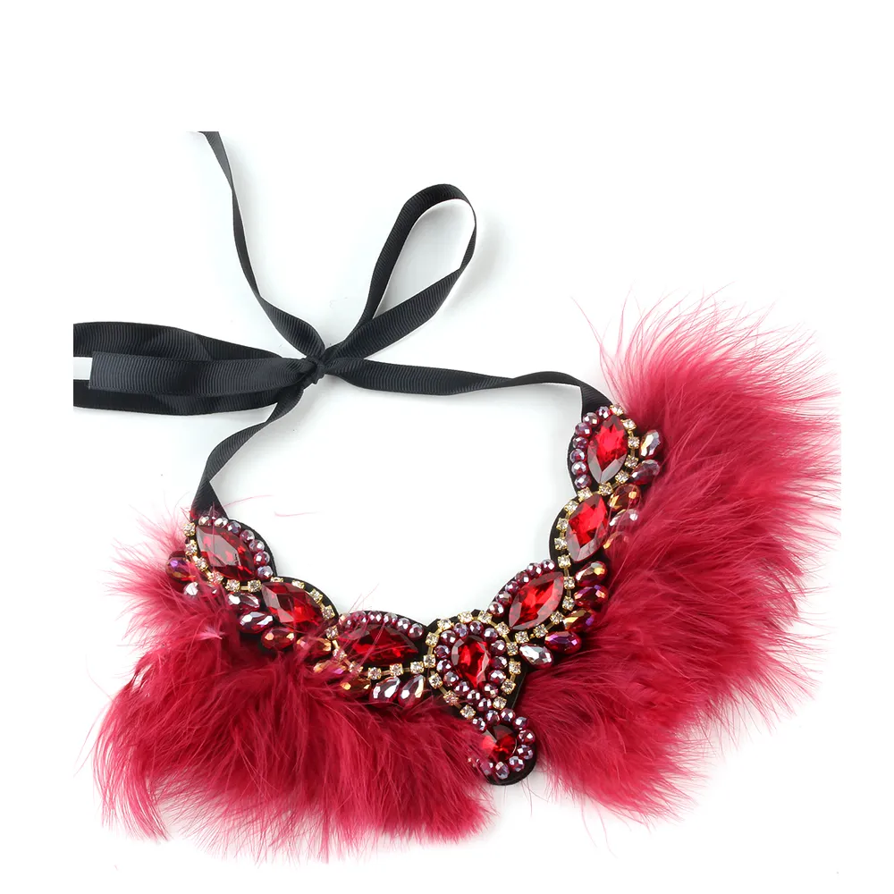 Crystal Feather Necklace