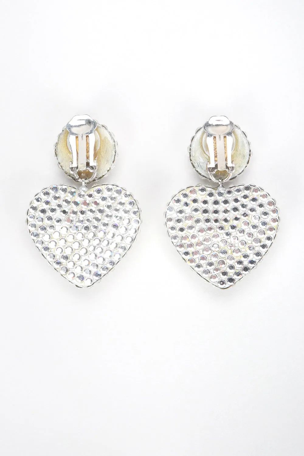 Crystal Heart Drop Earrings