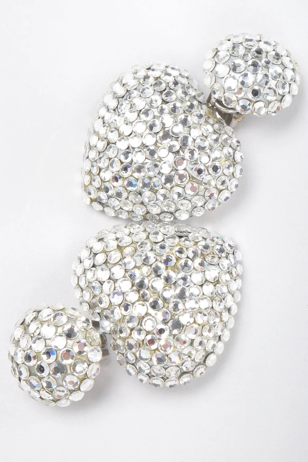 Crystal Heart Drop Earrings