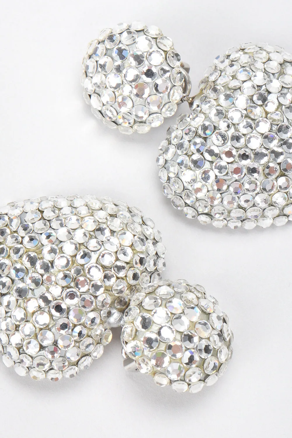 Crystal Heart Drop Earrings