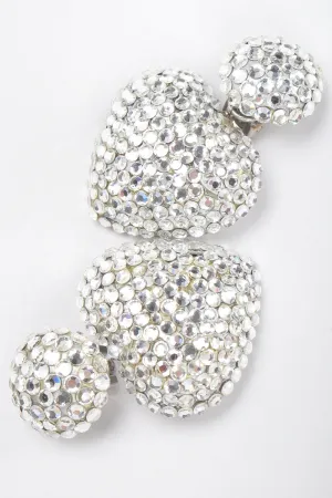 Crystal Heart Drop Earrings