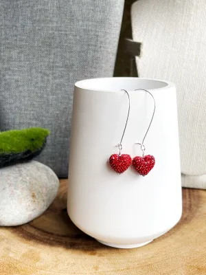 Crystal Heart Earrings