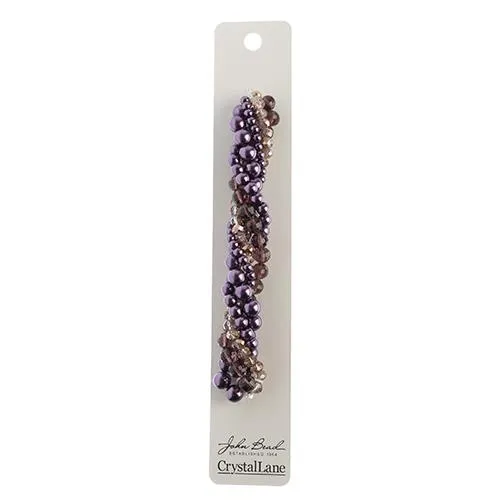 Crystal Lane Twisted Bead Strands Verbena