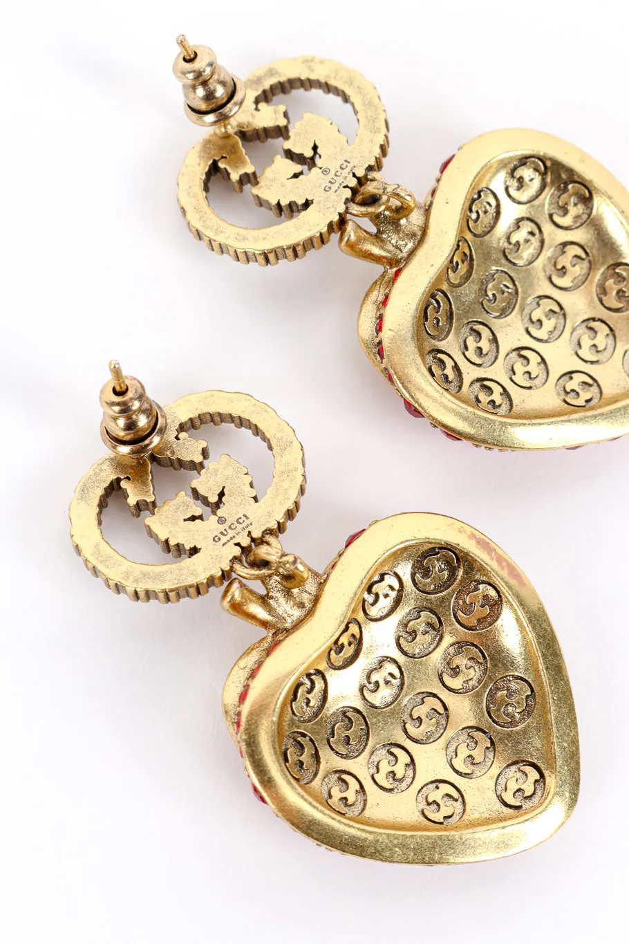 Crystal Strawberry Drop Earrings