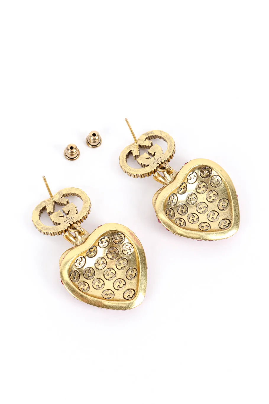 Crystal Strawberry Drop Earrings