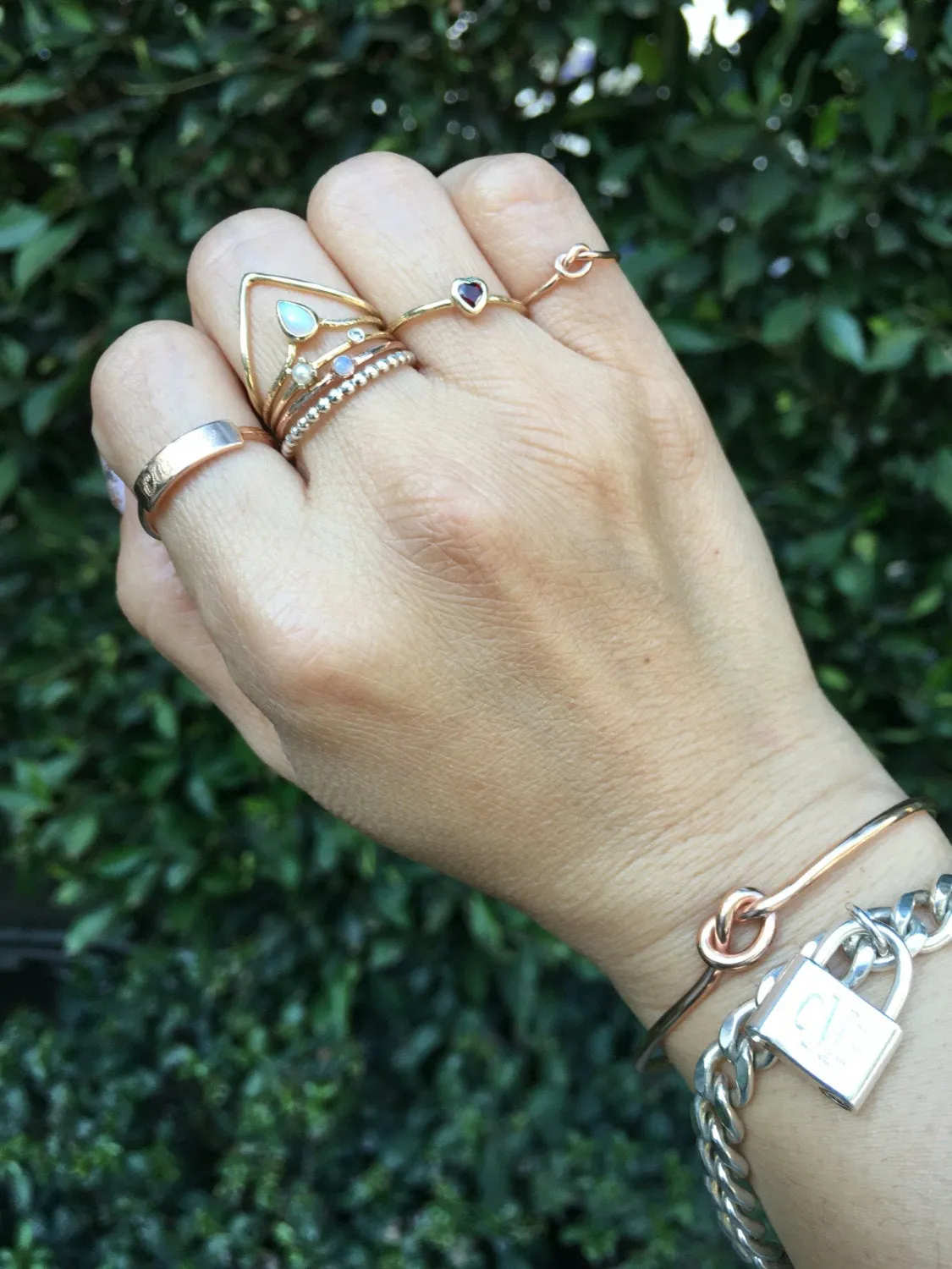 Curb Chain Lock Bracelet