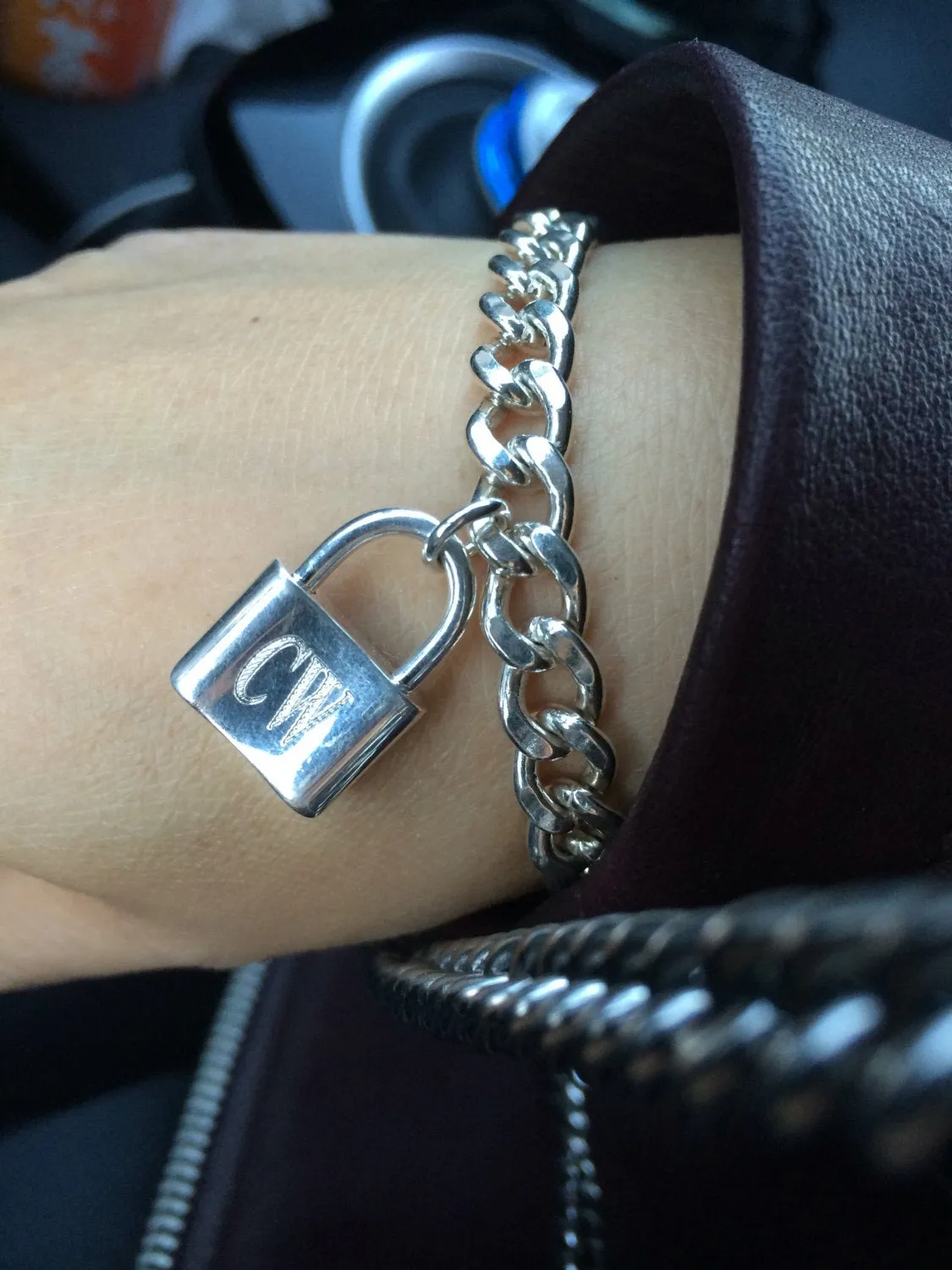 Curb Chain Lock Bracelet
