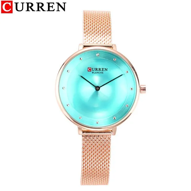 CURREN Luxury Women Casual Metal Mesh Watches Simplicity Ladies Analog Quartz Wrist Watch Top Brand Fashion Blue Female Clock