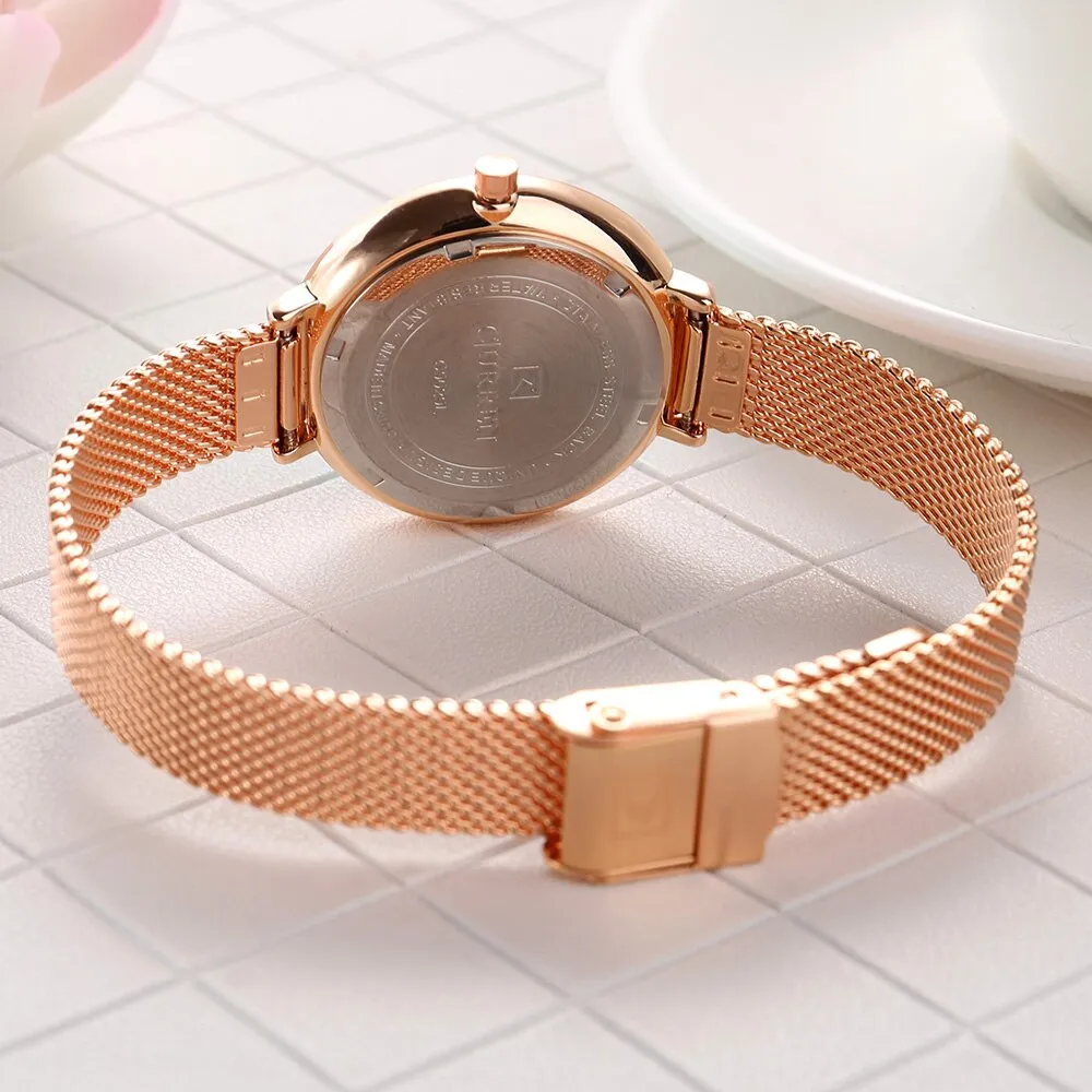 CURREN Luxury Women Casual Metal Mesh Watches Simplicity Ladies Analog Quartz Wrist Watch Top Brand Fashion Blue Female Clock