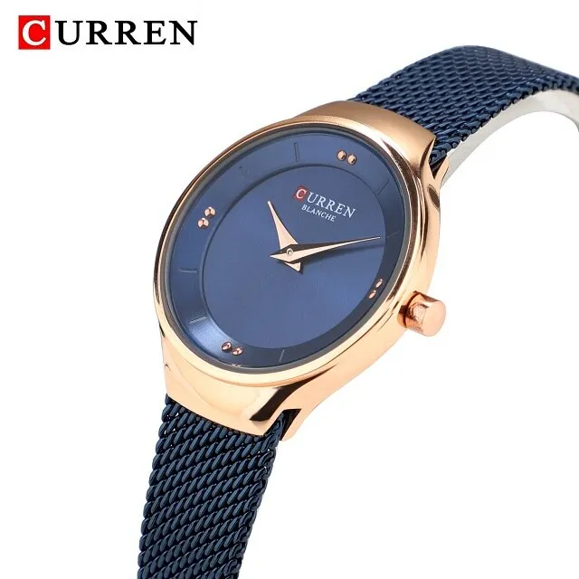 CURREN Women Watches New Luxury Brand Analog Clock Watch Ladies Waterproof Stainless Steel Quartz Wristwatch Relogio Feminino