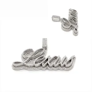Custom Design Personalized Lexus 2" Two Layers Pendant Charm with Moissanite