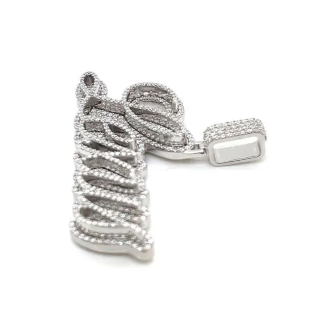 Custom Design Personalized Lexus 2" Two Layers Pendant Charm with Moissanite