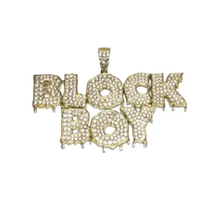 Custom Piece of Block Boy Pendant Charm