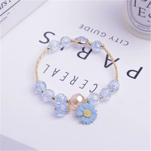 Cute Beads Glass Bracelet Pendant Bracelet for Girls and Women