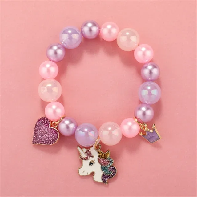 Cute Beads Glass Bracelet Pendant Bracelet for Girls and Women