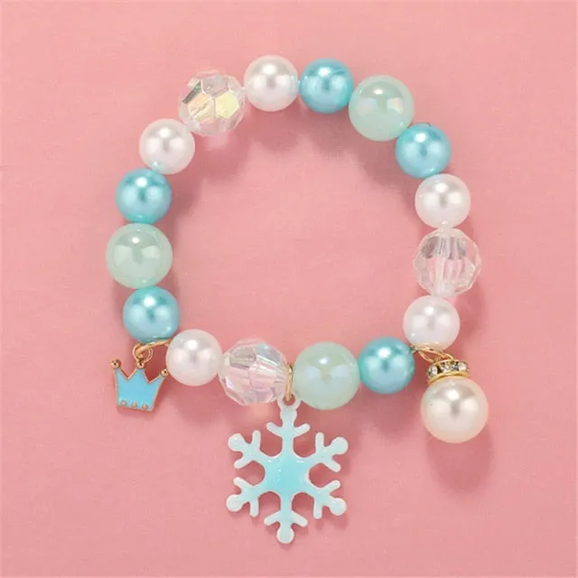 Cute Beads Glass Bracelet Pendant Bracelet for Girls and Women