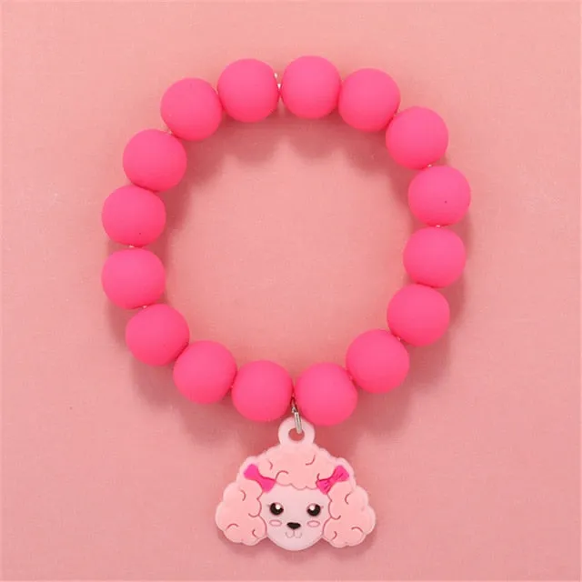 Cute Beads Glass Bracelet Pendant Bracelet for Girls and Women