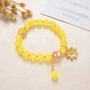 Cute Beads Glass Bracelet Pendant Bracelet for Girls and Women