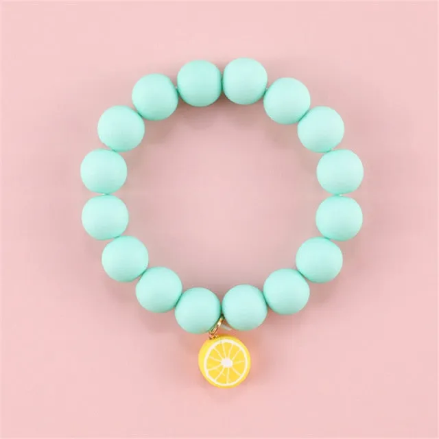 Cute Beads Glass Bracelet Pendant Bracelet for Girls and Women
