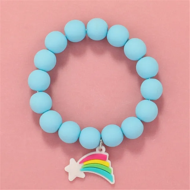 Cute Beads Glass Bracelet Pendant Bracelet for Girls and Women
