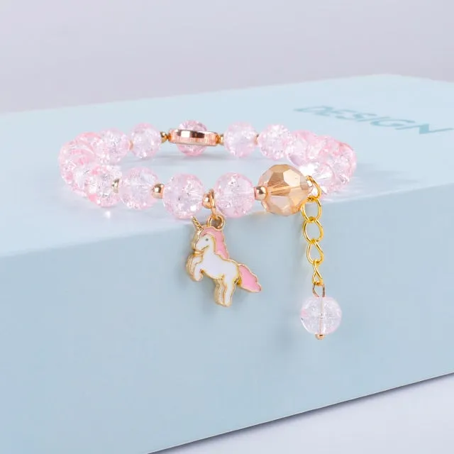 Cute Beads Glass Bracelet Pendant Bracelet for Girls and Women
