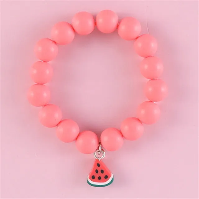 Cute Beads Glass Bracelet Pendant Bracelet for Girls and Women