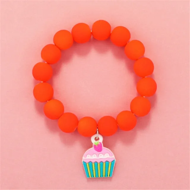 Cute Beads Glass Bracelet Pendant Bracelet for Girls and Women