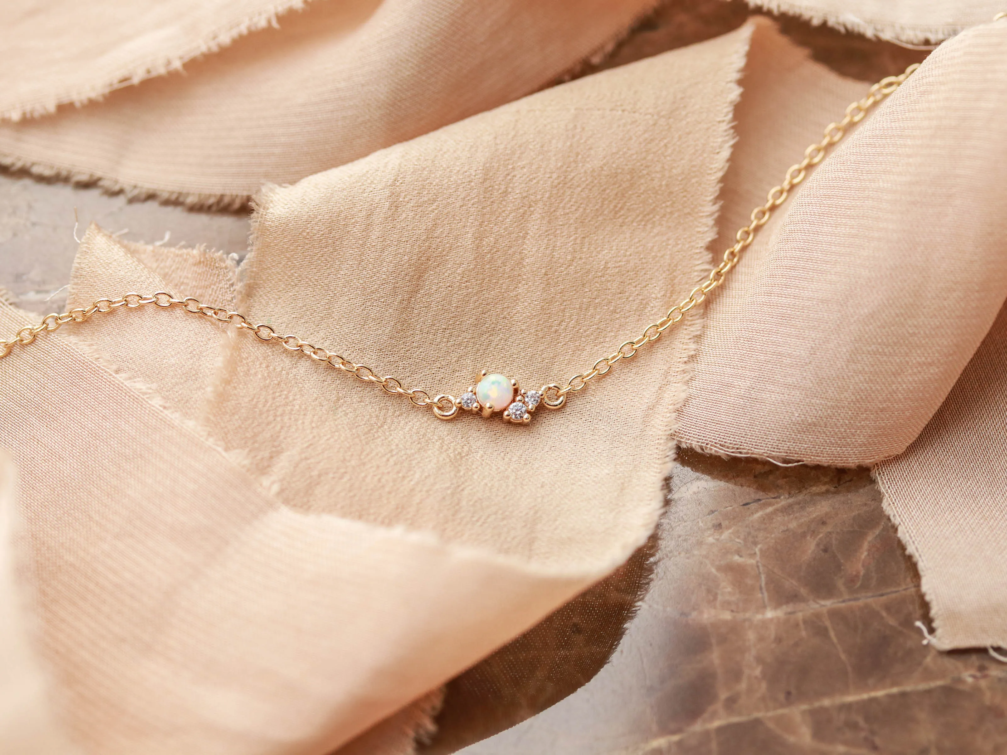 Dainty Opal Bracelet