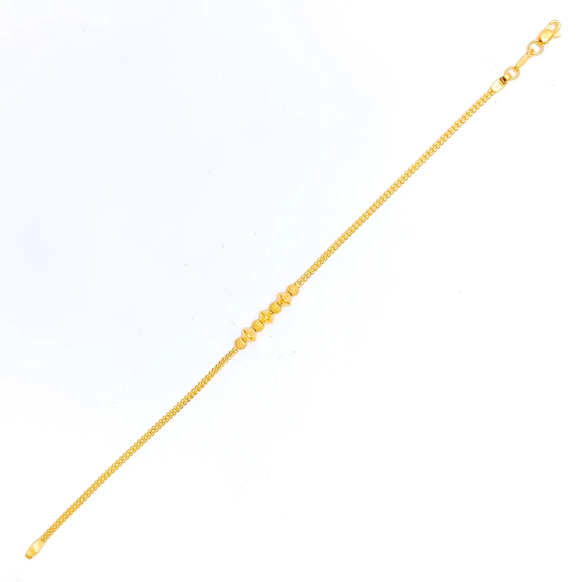 Dainty Petite 22K Gold Bracelet