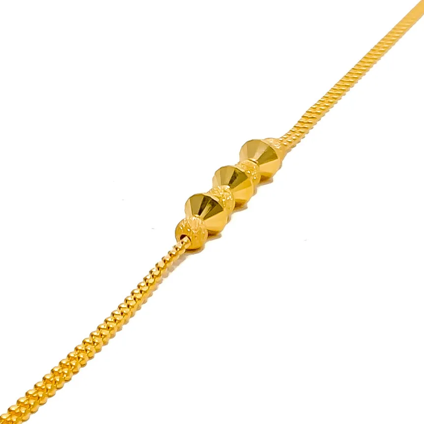 Dainty Petite 22K Gold Bracelet