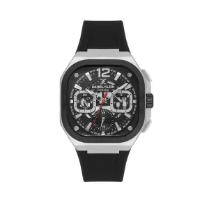 Daniel Klein Exclusive Men's Chronograph Watch Black Silicone  DK.1.14008