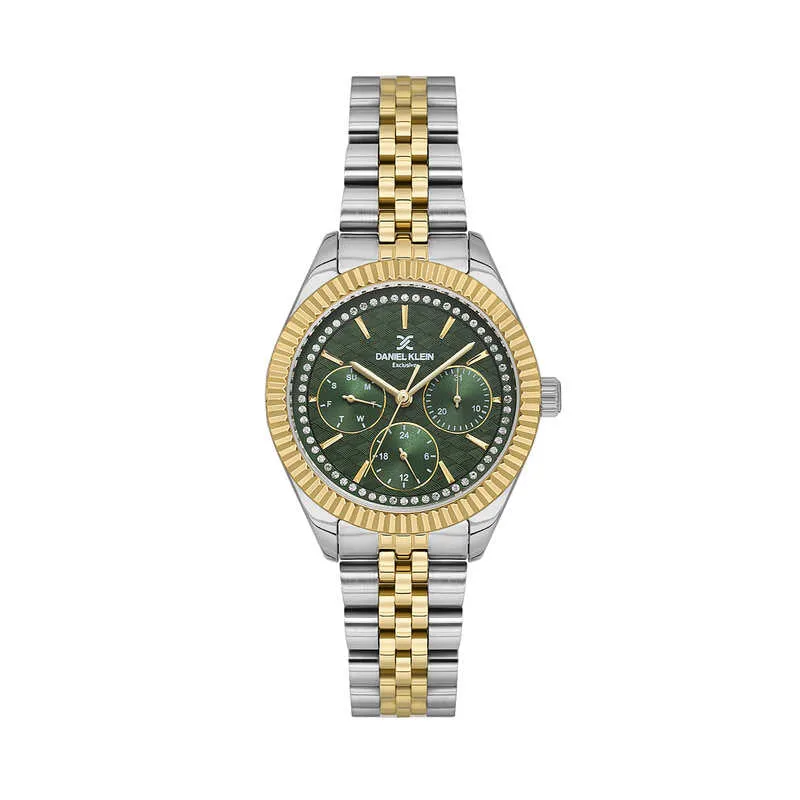 Daniel Klein Exclusive Women's Chronograph Watch Gold Stainless Steel  DK.1.13927