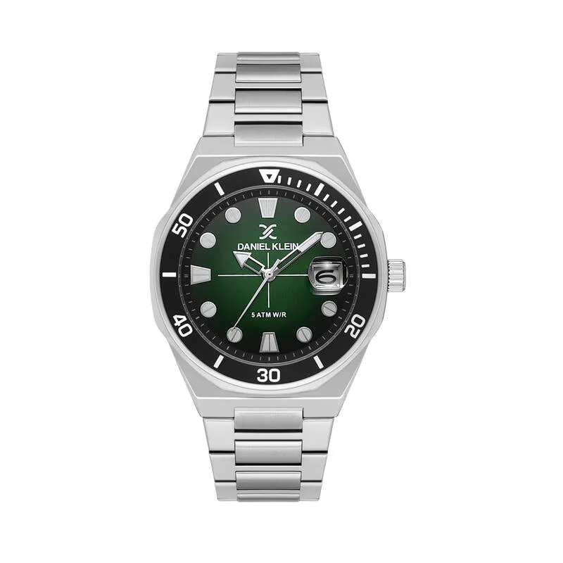 Daniel Klein Premium Men's Analog Watch Silver Stainless Steel  DK.1.13989