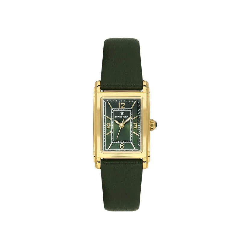 Daniel Klein Premium Women's Analog Watch Green Genuine Leather  DK.1.13937