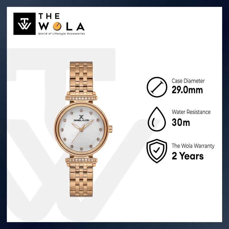 Daniel Klein Premium Women's Analog Watch Rose Gold Stainless Steel  DK.1.13958