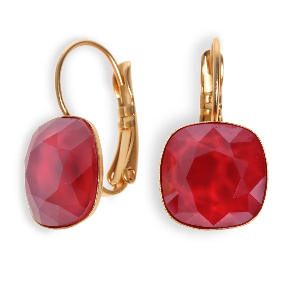 Date Night Earrings - Ruby Swarovski