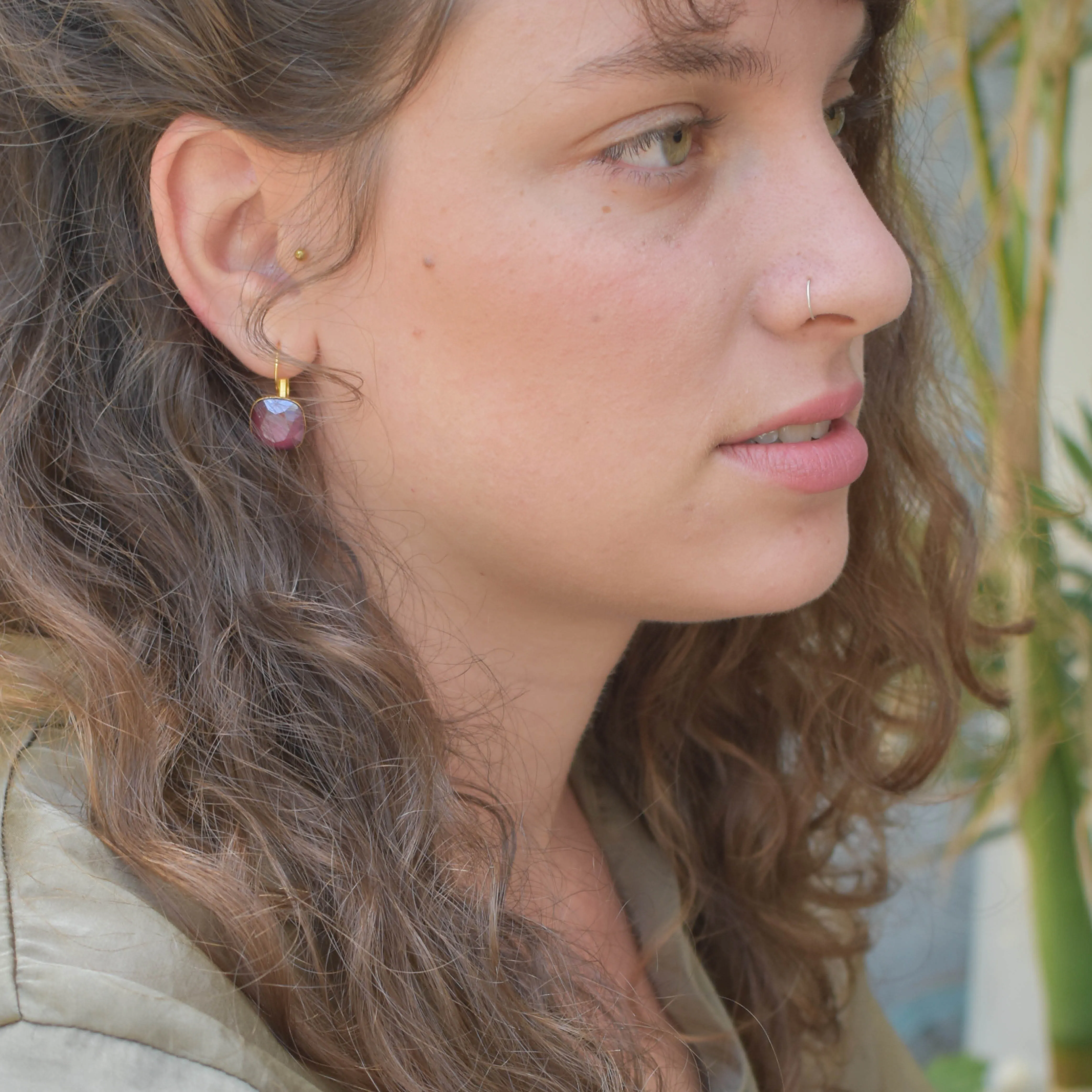 Date Night Earrings - Ruby Swarovski