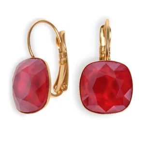 Date Night Earrings - Ruby Swarovski