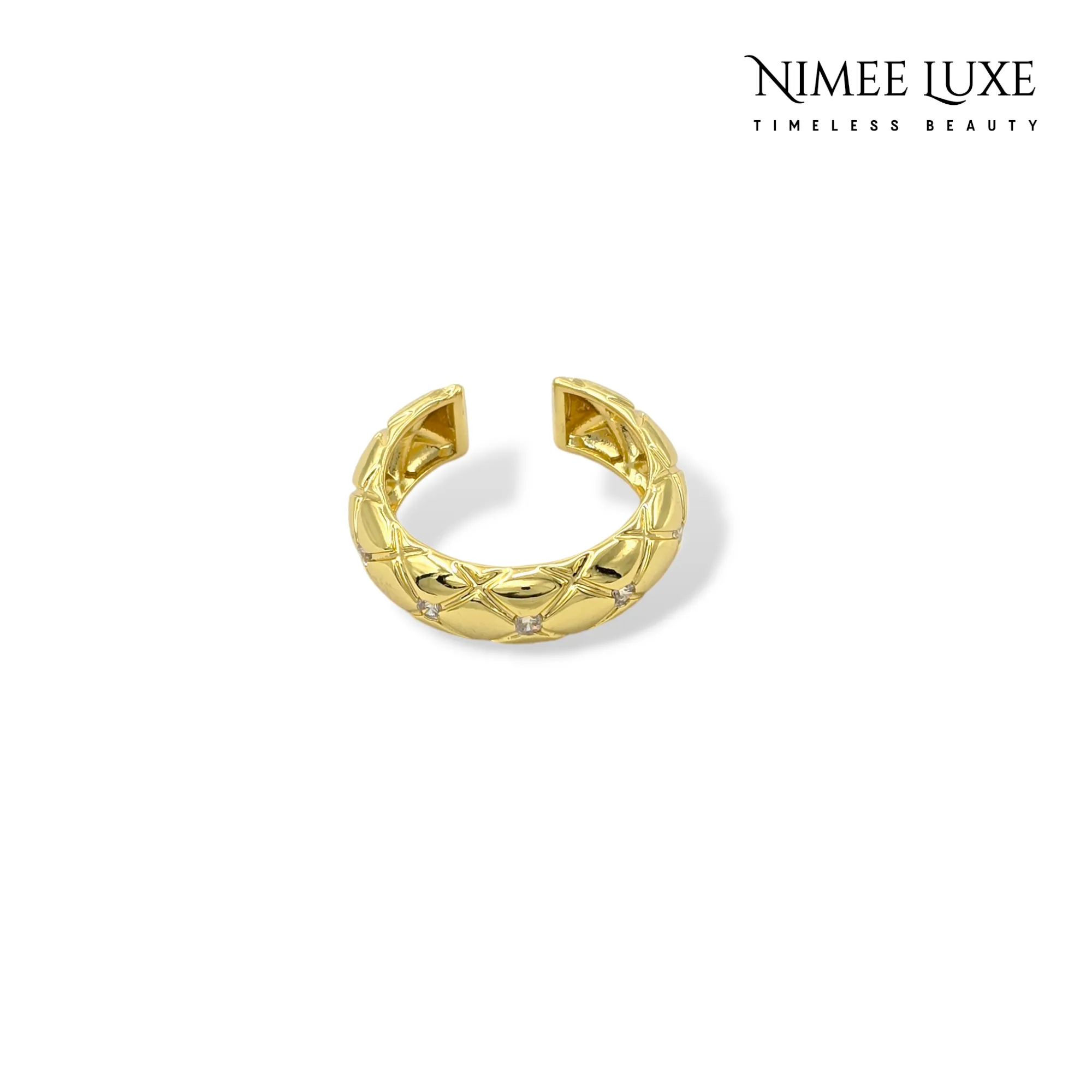 Decker Adjustable Ring Gold Plated AR25
