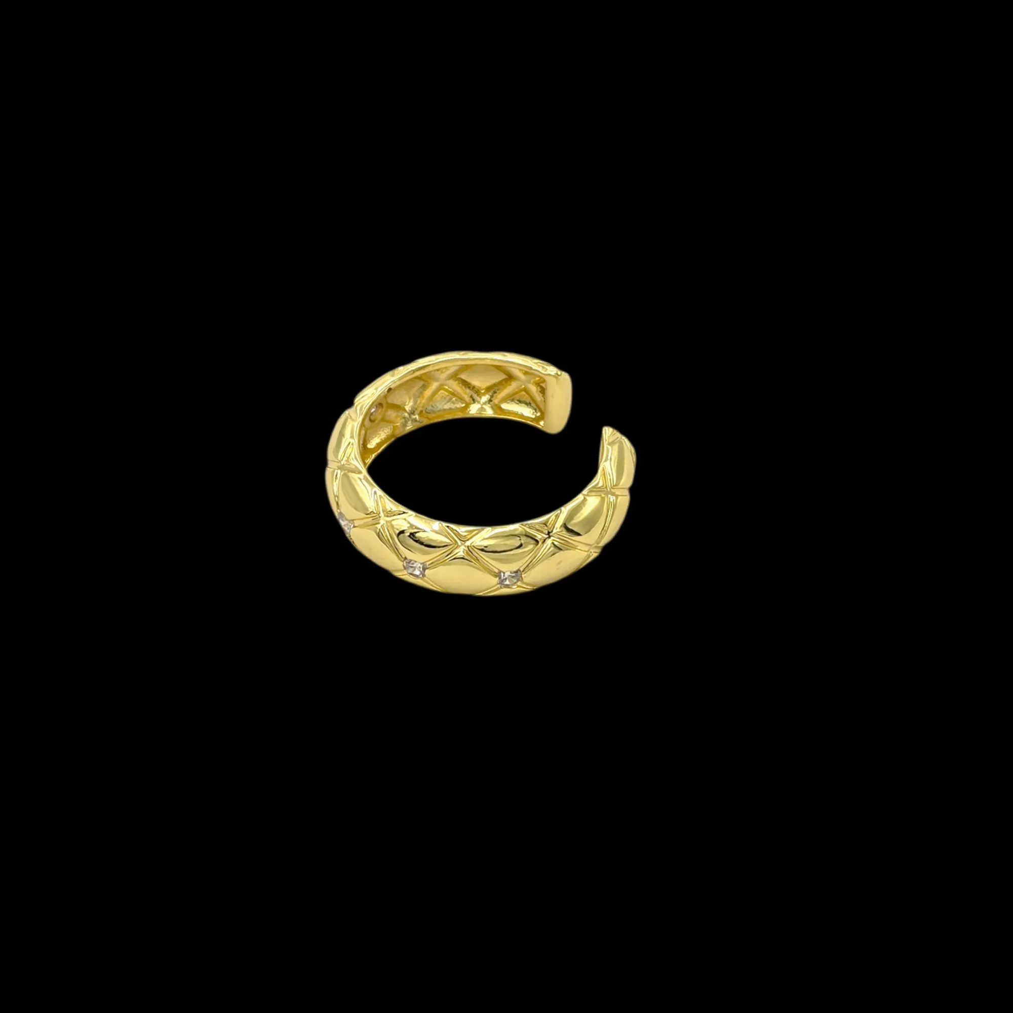 Decker Adjustable Ring Gold Plated AR25