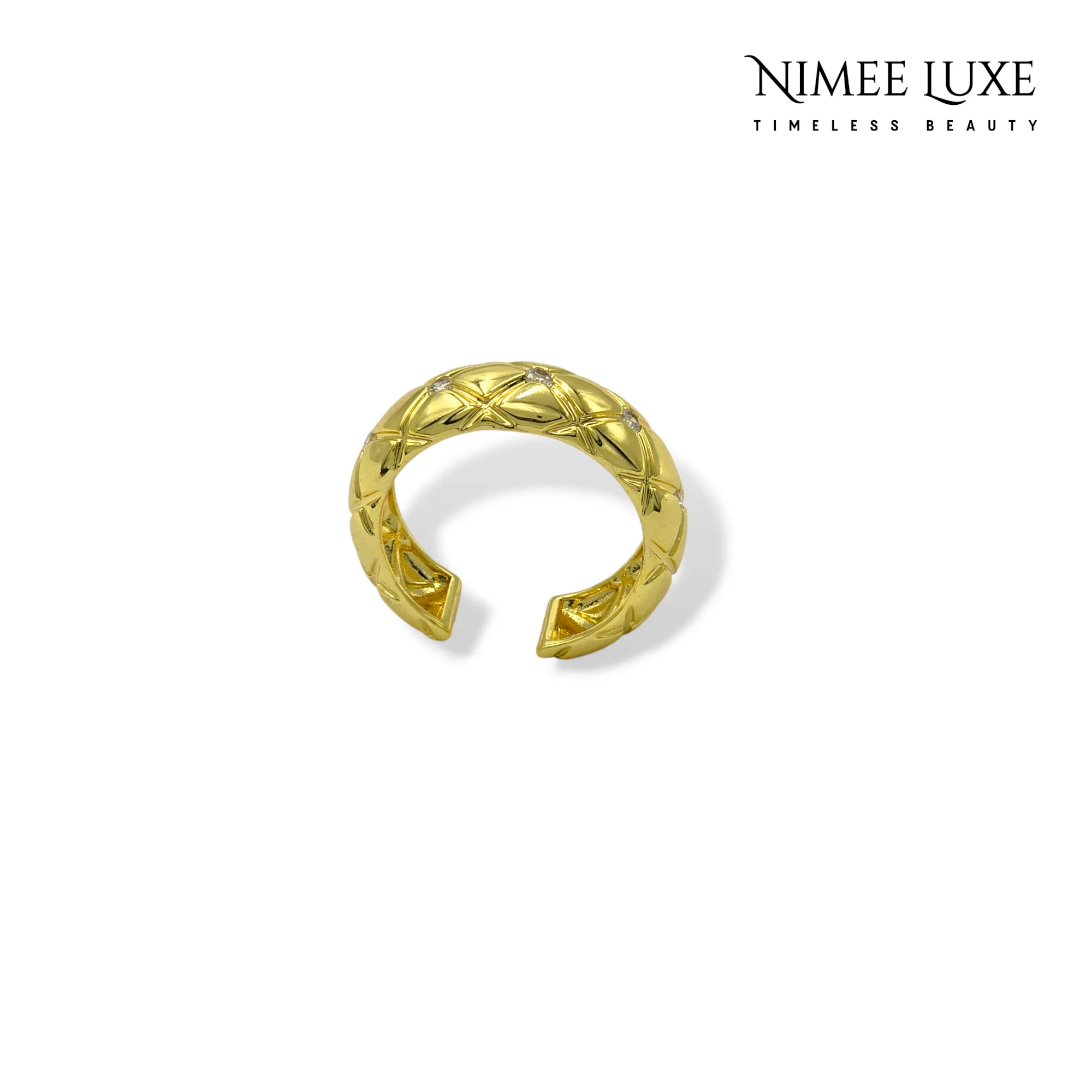 Decker Adjustable Ring Gold Plated AR25