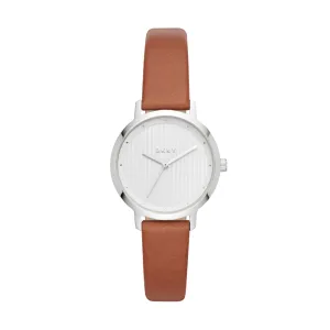 DKNY Modernist Casual Leather Strap Quartz Ladies Watch
