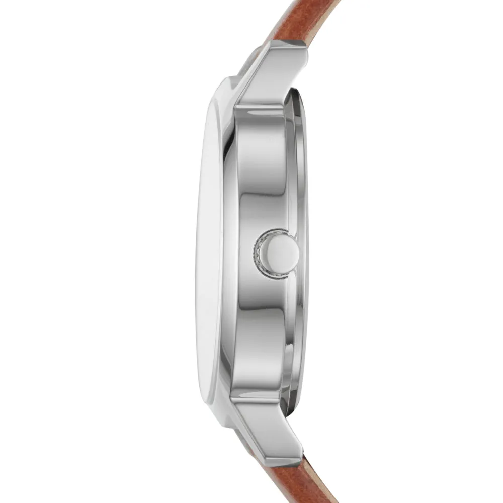 DKNY Modernist Casual Leather Strap Quartz Ladies Watch