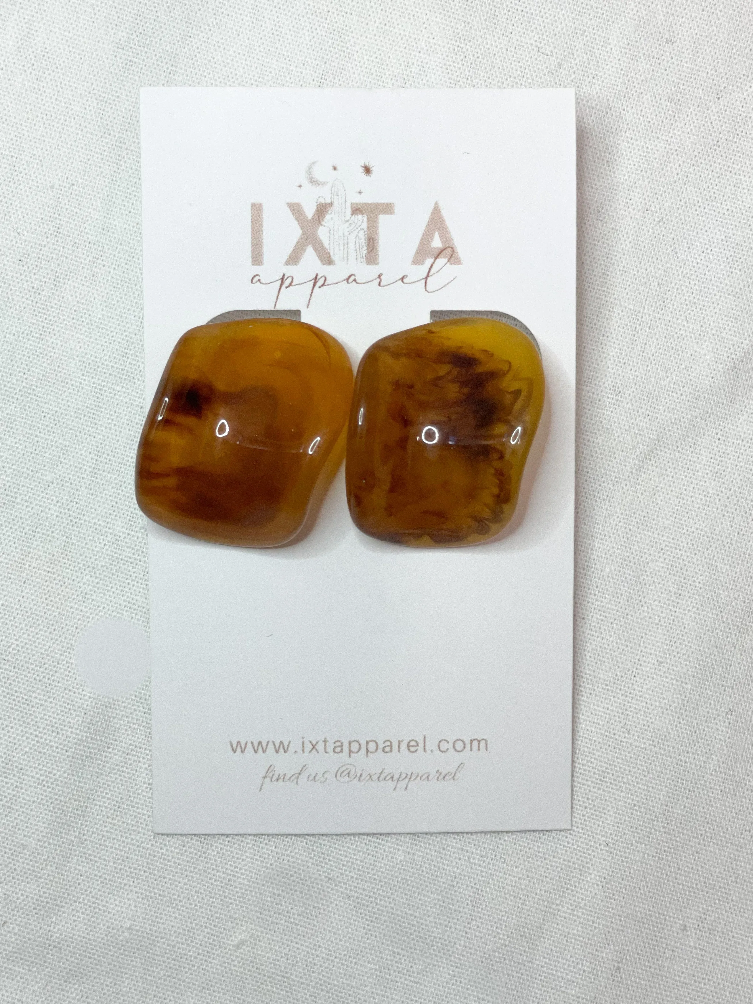 Dulce de Leche Drop Earrings
