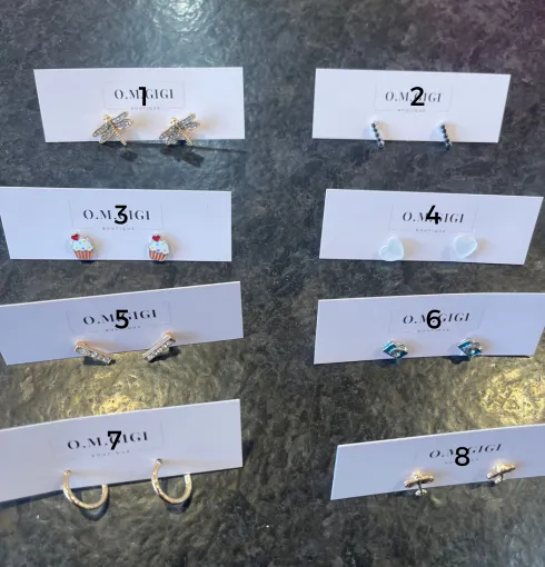 EARRINGS // 8 STYLES.