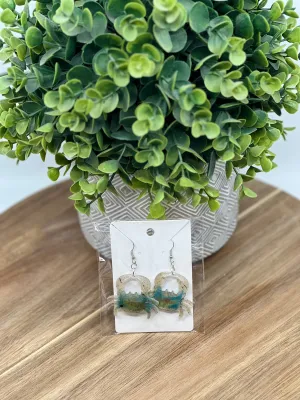 Earrings - Real OBX Sand in Resin Crab Earrings