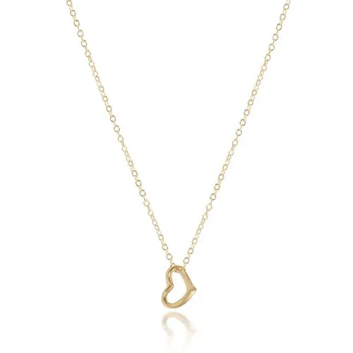 egirl 14" Necklace Gold - Love Small Gold Charm